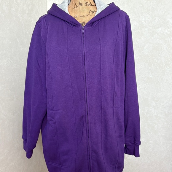 WOMAN WITHIN Jackets & Blazers - WOMAN WITHIN THERMAL LINED FLEECE HOODIE  NWT